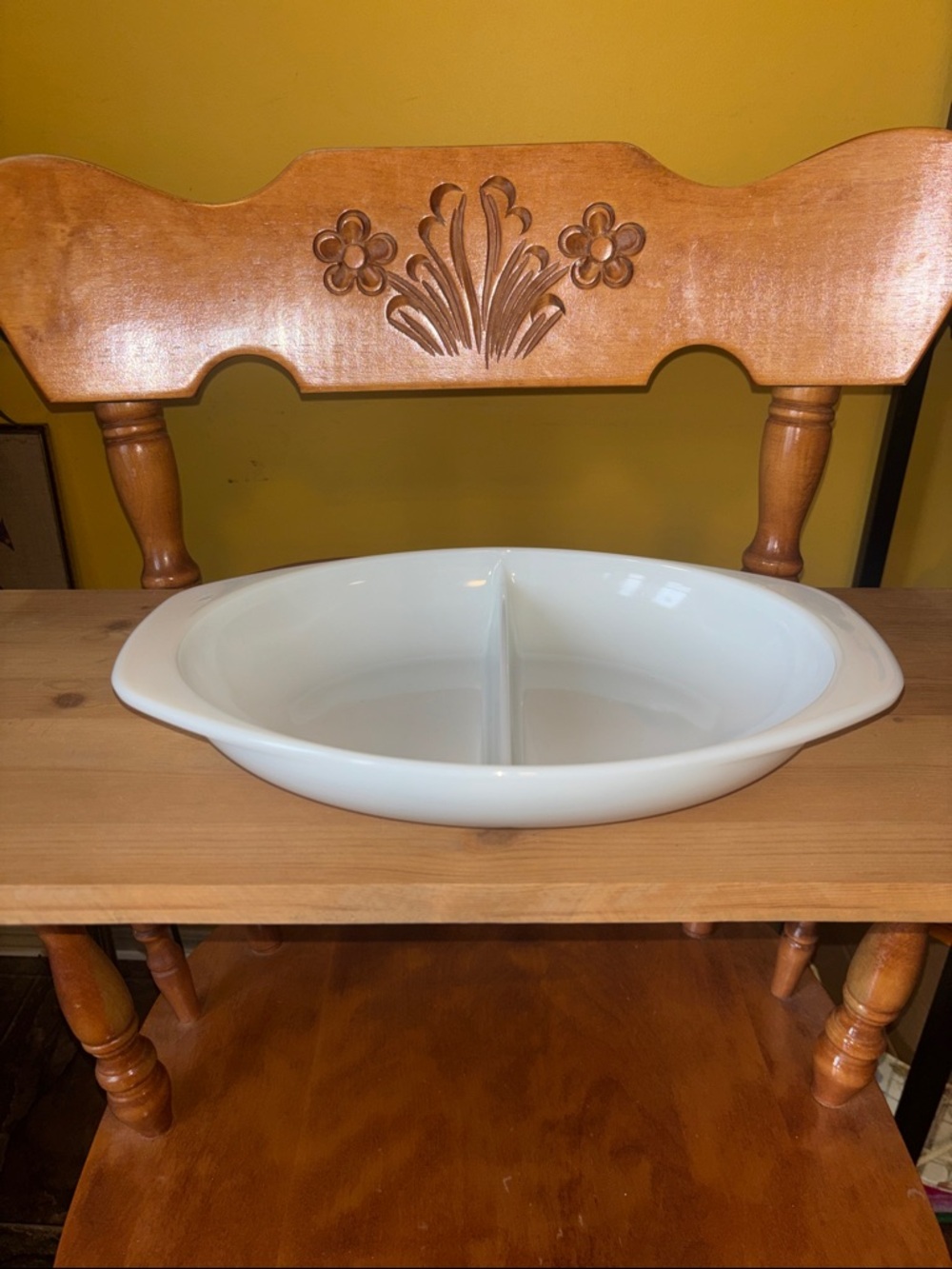White Divided Serving Dish - Home Dining